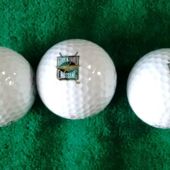 Brickyard Crossing Logo Spalding Top-Flite XL 3 Pack Vintage Golf Balls - Picture 1 of 3